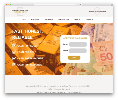 WordPress theme Cashelrie - easycash4gold.com