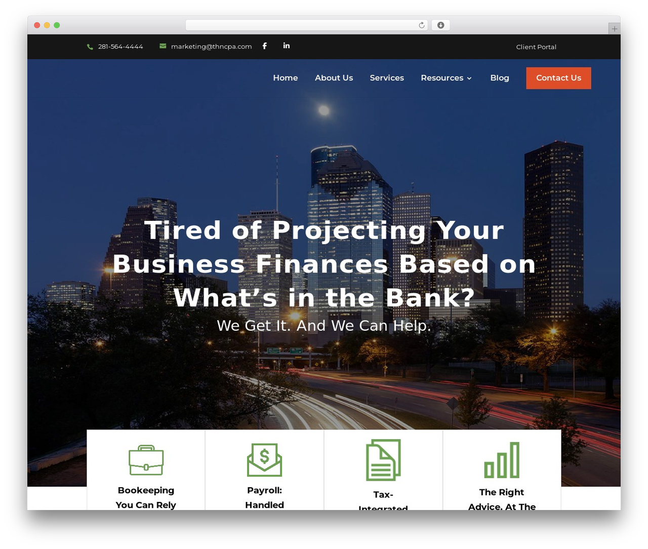 WordPress theme Divi Accounting - thncpa.com