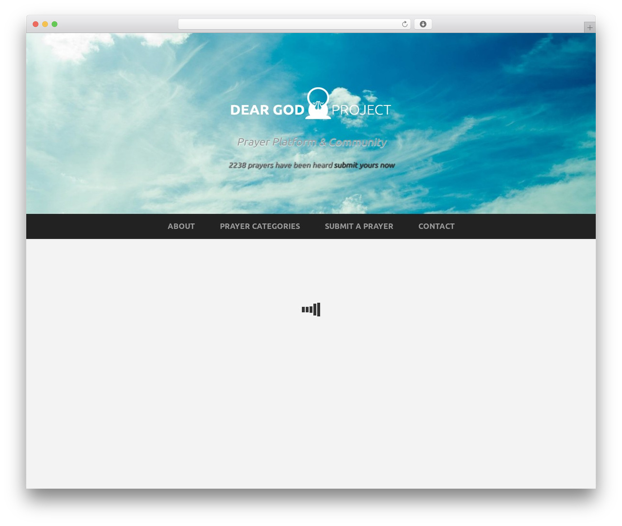 WordPress theme Griffin - thedeargodproject.com