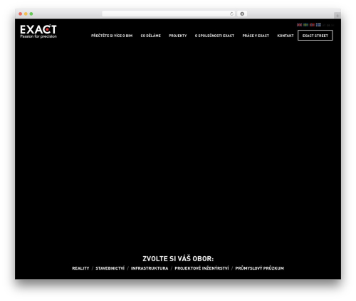 WP theme Exact - teamexact.com/cs