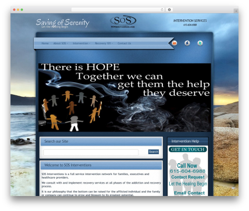 Aura theme WordPress - sosinterventions.com