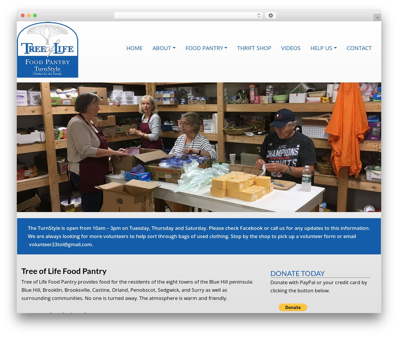 devdmbootstrap4 WordPress theme - treeoflifepantry.org