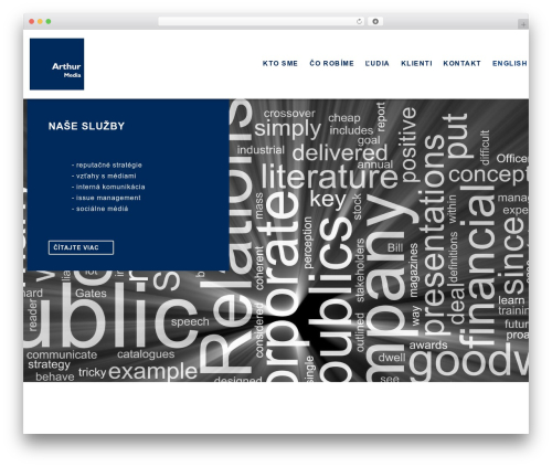 Executive WordPress Theme WordPress theme - arthurmedia.sk