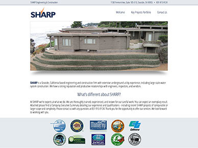Sharp Engineering Theme WP theme by Coastline Marketing Group