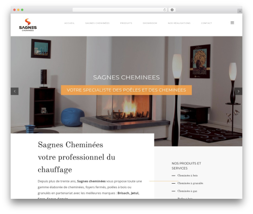 Teclus theme WordPress - sagnes-cheminees.fr