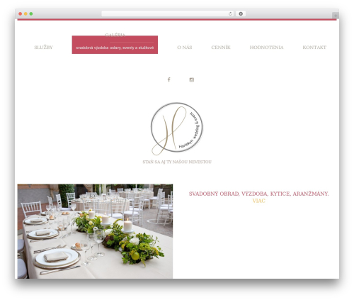Theme WordPress cherry - svadbapoprad.sk