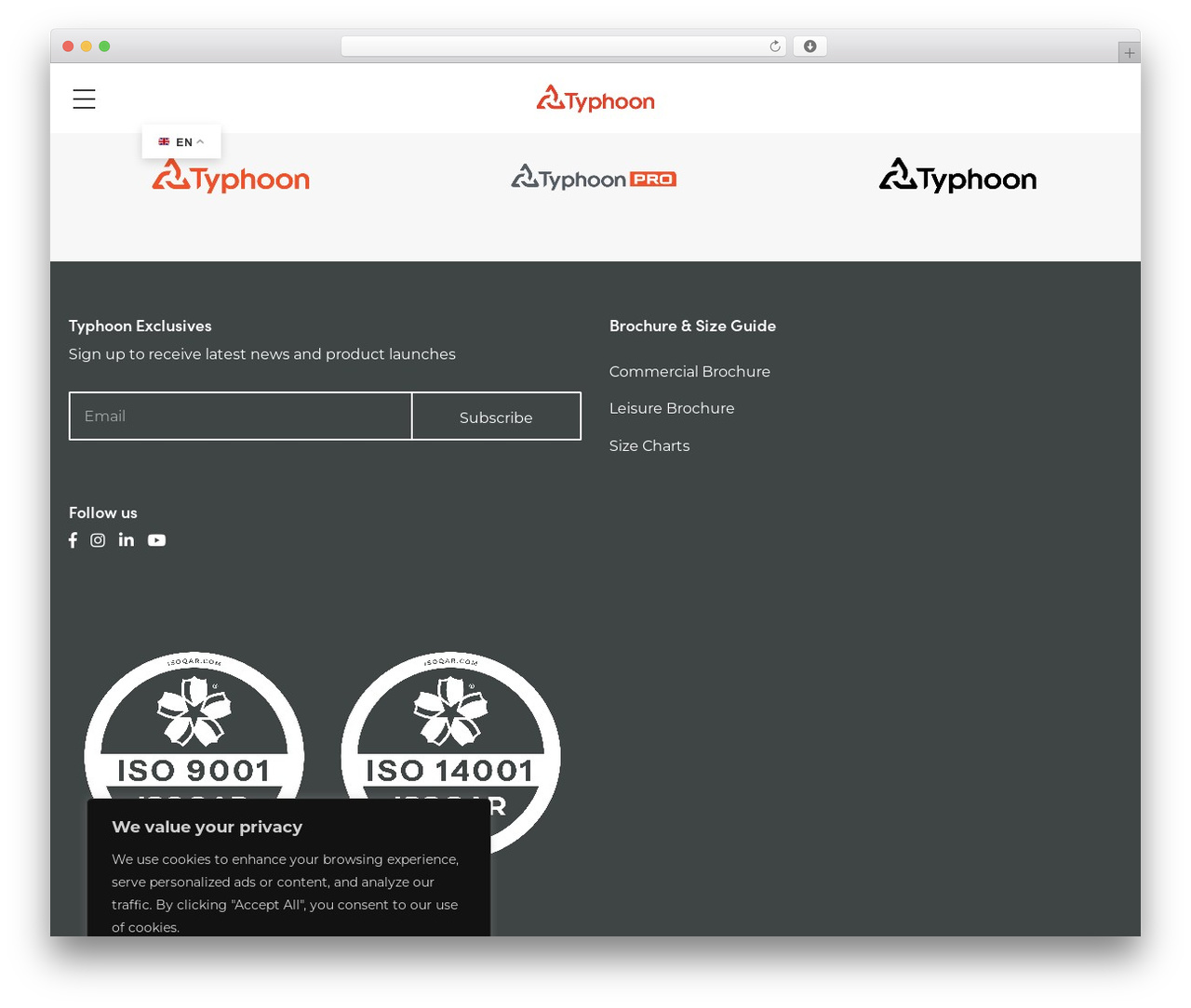 Typhoon WordPress theme - typhoon-int.co.uk