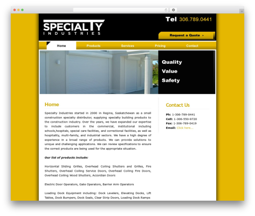 VectorLover WordPress theme design - specialtyindustriesregina.com