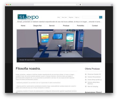 WordPress Theme 1255 WordPress theme design - slexpo.ro