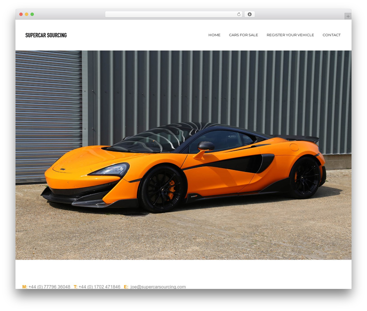 WordPress theme August - supercarsourcing.com