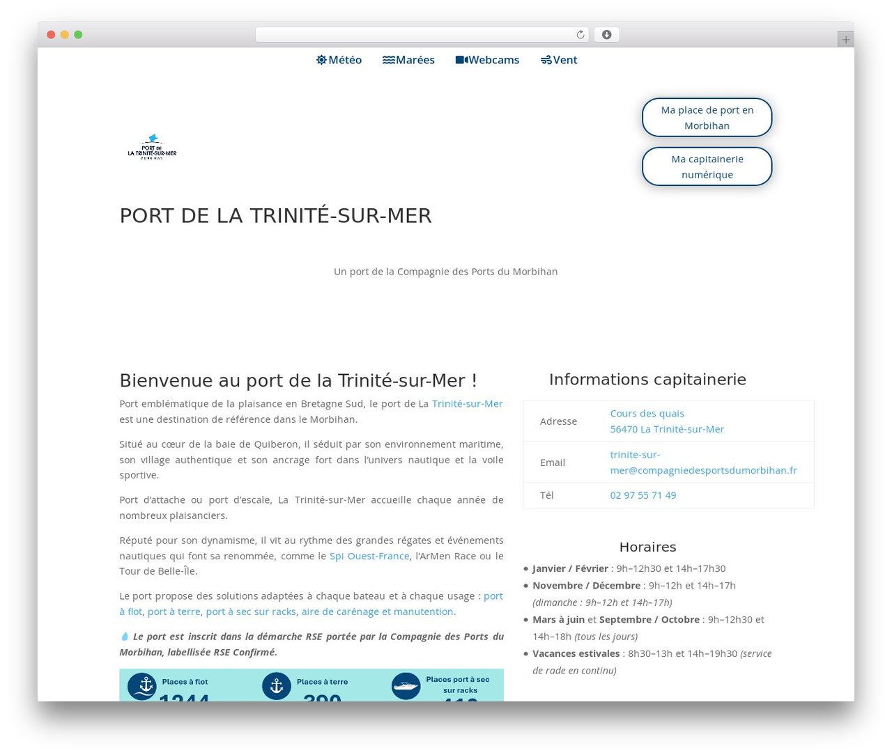 WordPress theme Divi - port-la-trinite-sur-mer.com