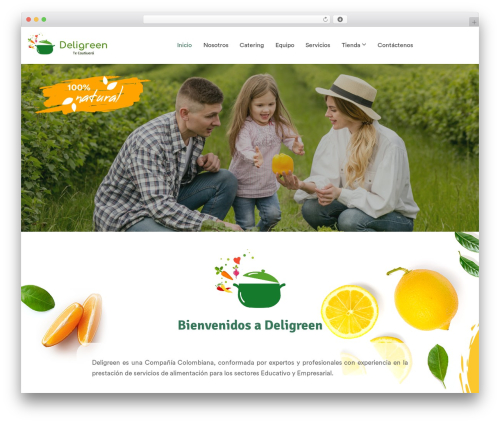 WordPress theme Ecolive - deligreen.co