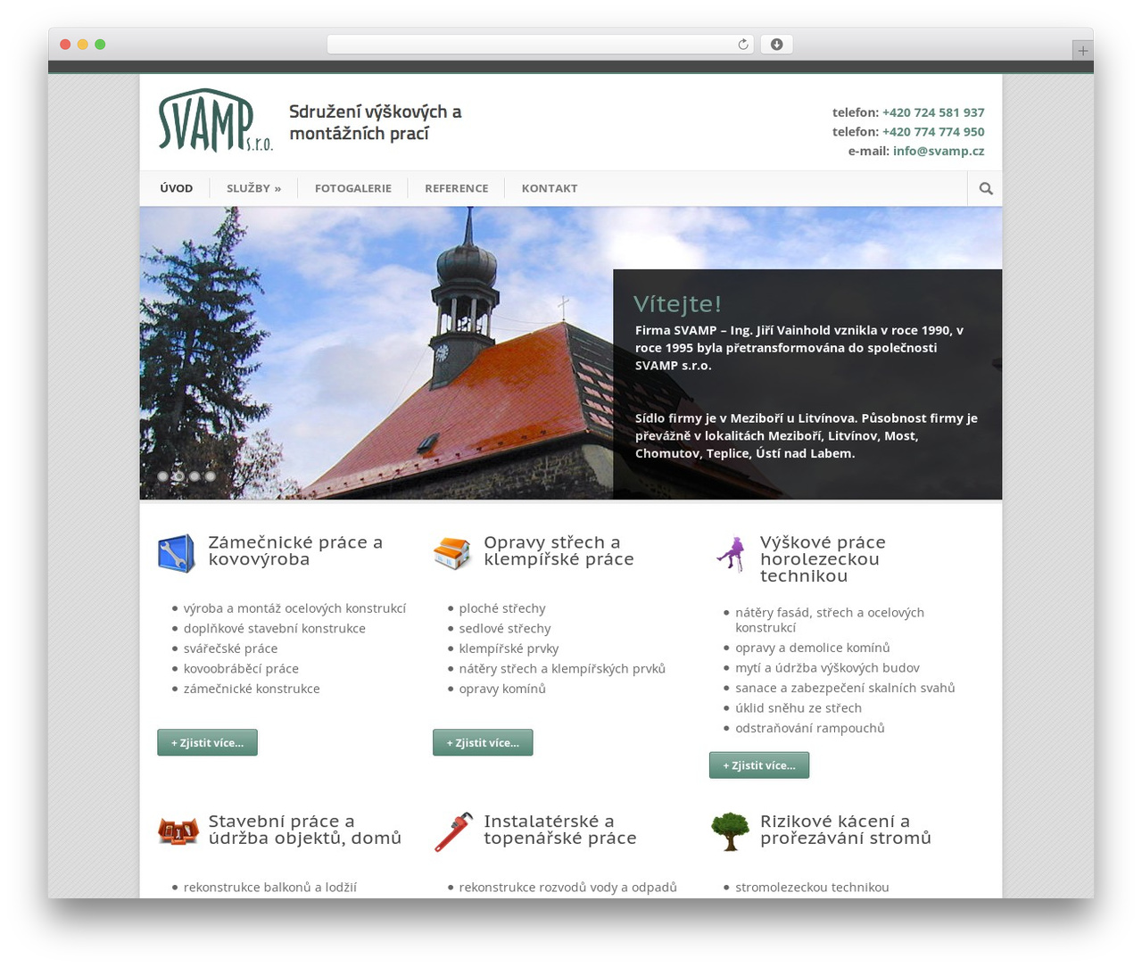 WordPress theme Modernize - svamp.cz