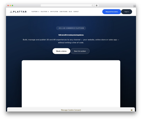 WordPress theme Pro - plattar.com