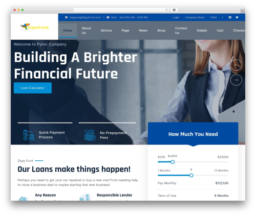 Pyloncore WordPress plugin - zippyfund.com