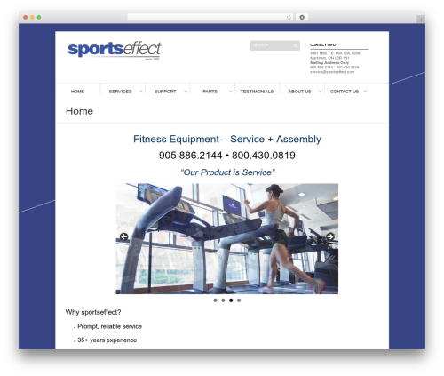 WordPress theme Sight - sportseffect.com