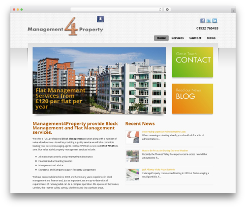 WordPress website theme Challenge - 2rentahome.co.uk
