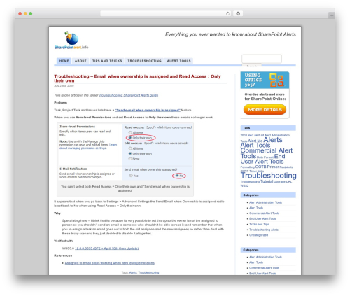 Bito best WordPress theme - sharepointalert.info