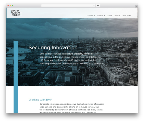 BMF Website WordPress theme - bmf-ip.com