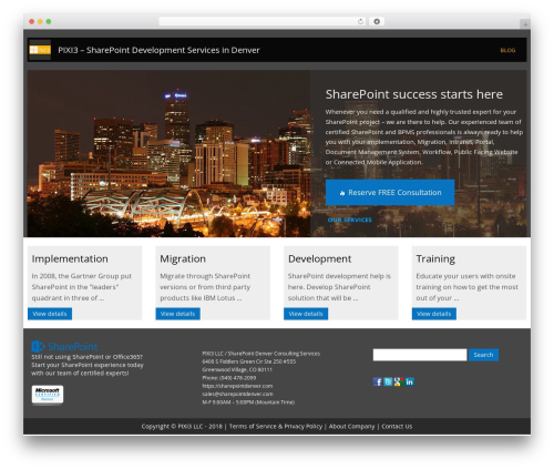BootstrapWP best WordPress theme - sharepointdenver.com