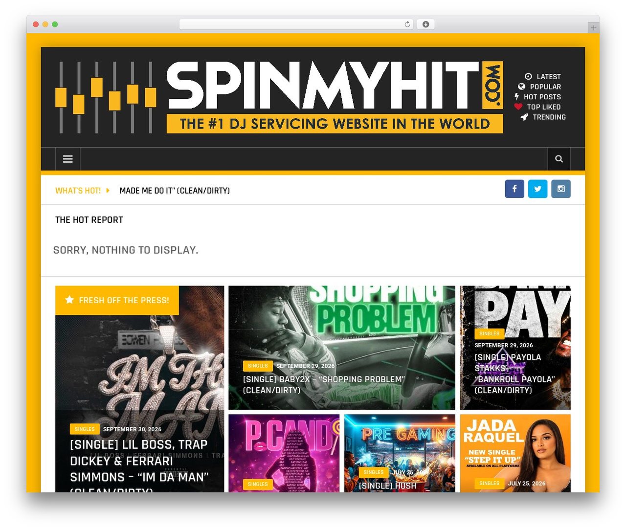 buzzz theme WordPress - spinmyhit.com