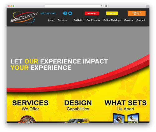 Custom Responsive Theme - Stellar Blue Technologies theme WordPress - signcountrywi.com