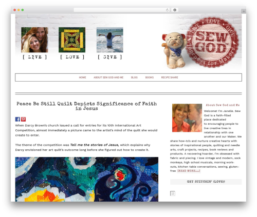 Fun WordPress Theme WordPress website theme - sewgod.com