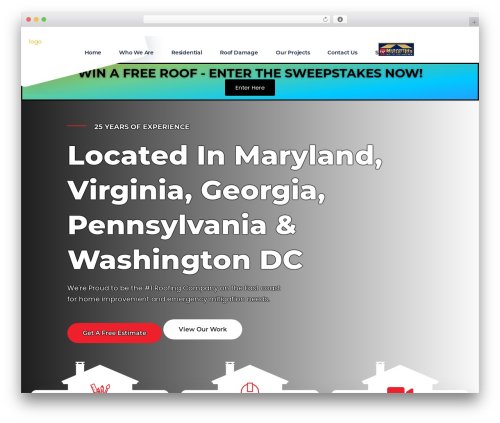 Roofplan WordPress theme - 5starroofingandrestoration.com