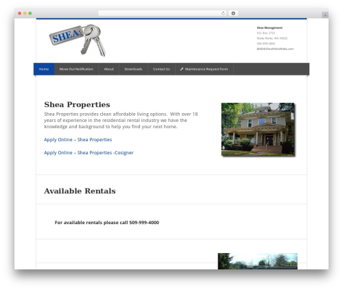 Shea theme WordPress - sheawallawalla.com