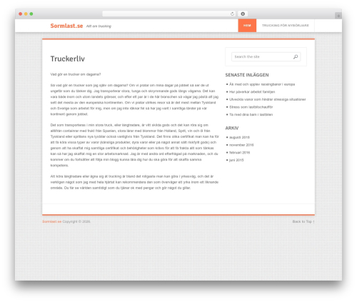 Softpress WordPress theme - sormlast.se