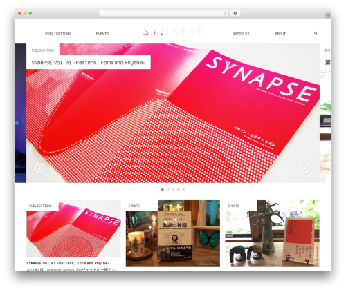 Synapse WordPress theme - synapse-academicgroove.com