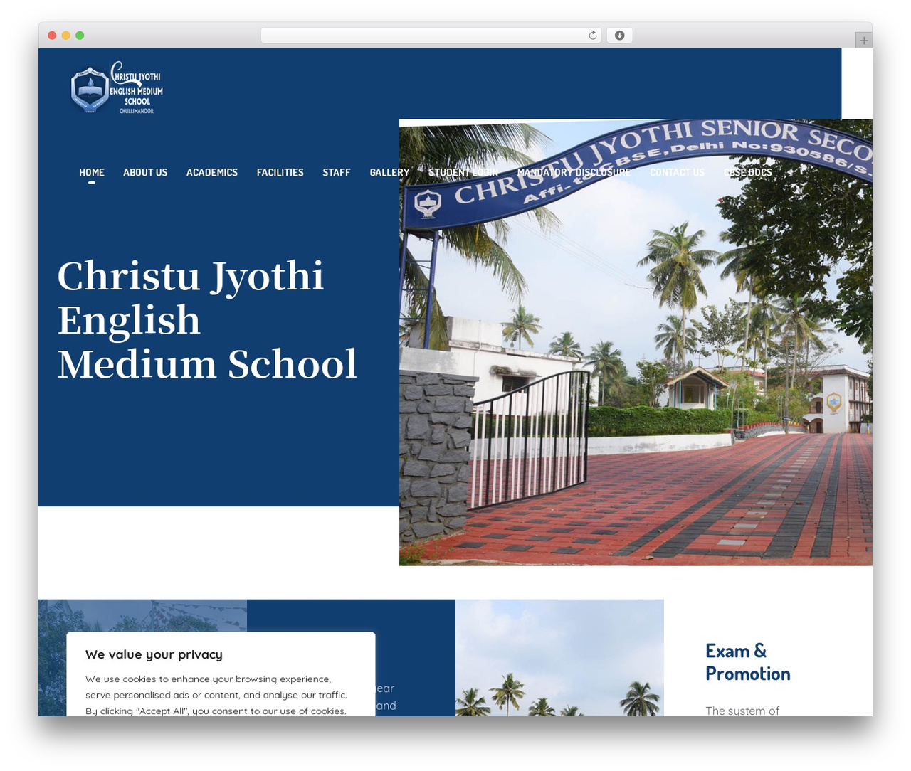 Theme WordPress Ecole Child - christujyothischool.org