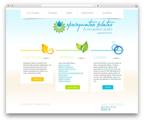 Theme 1257 theme WordPress - springwaterpilates.com
