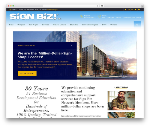 WordPress theme BuildMe - signbiz.com