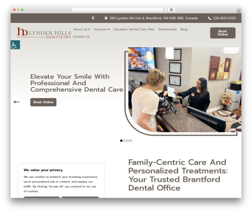WordPress theme Theme43 - lyndenhillsdentistry.com