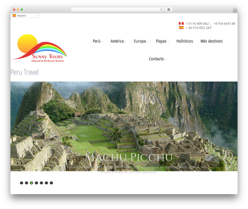 Asteria Lite WordPress website theme - sunnytours.es