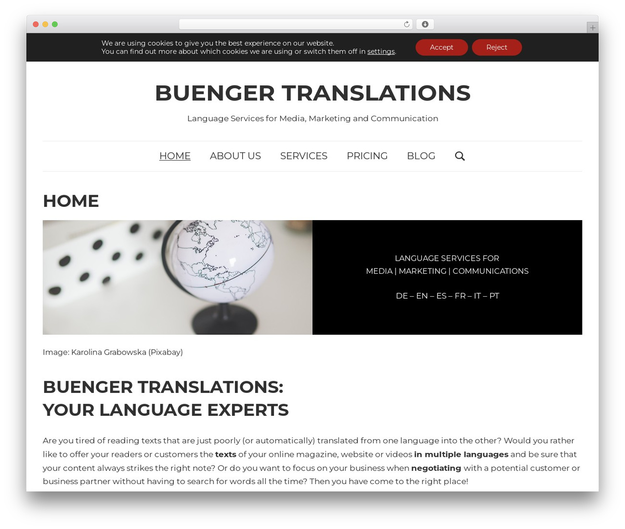 Chronus WordPress theme - buengertranslations.com Chronus WordPress theme - buengertranslations.com