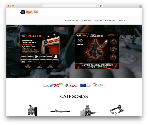 Divi WordPress theme - www.reatek.pt