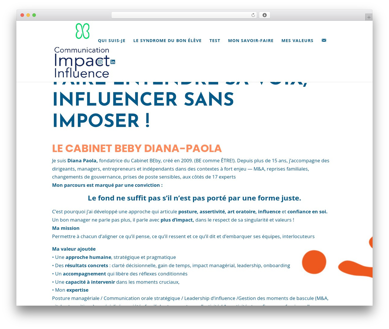 Divi WordPress theme - dianapaola.fr