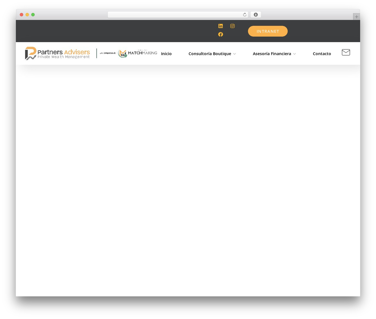Theme WordPress Maxbizz - partnersadvisers.cl