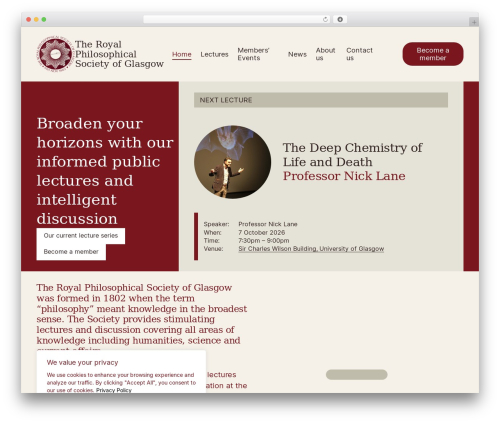 Theme WordPress RoyalPhil using IE Default Starter Theme - royalphil.org