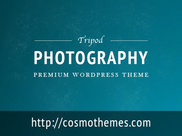 Tripod theme WordPress by CosmoThemes