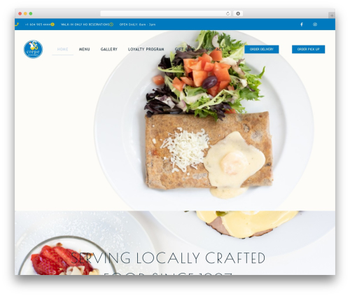 WordPress theme Caverta - crepemontagne.com