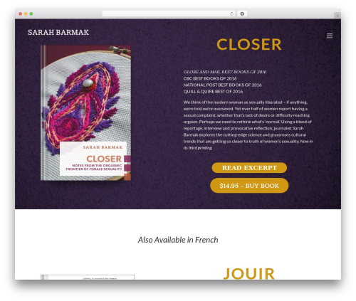 WordPress theme Bebolanding - sarahbarmak.com