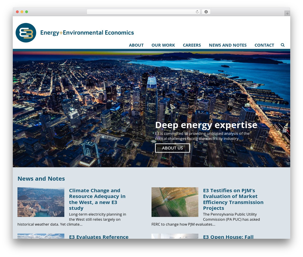 WordPress theme E3 Theme - ethree.com