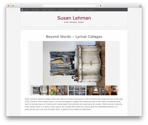 WordPress theme Emphaino - susanlehmanartist.com