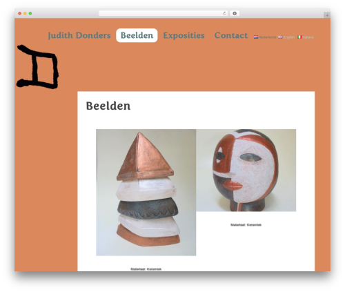 WordPress theme Optics - donders-beeldend.com