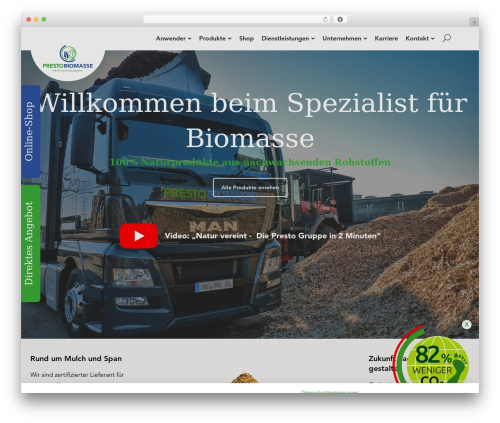 WordPress theme Stack - presto-biomasse.de