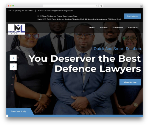Atron theme WordPress - matlom-legal.com