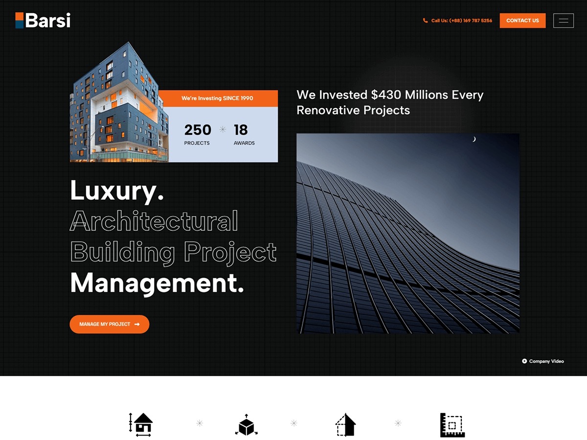 Barsi WordPress website theme